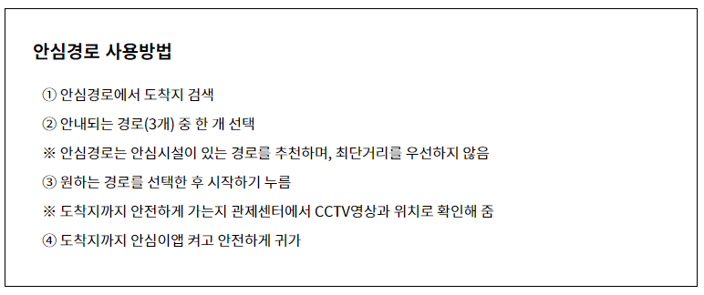 안심경로