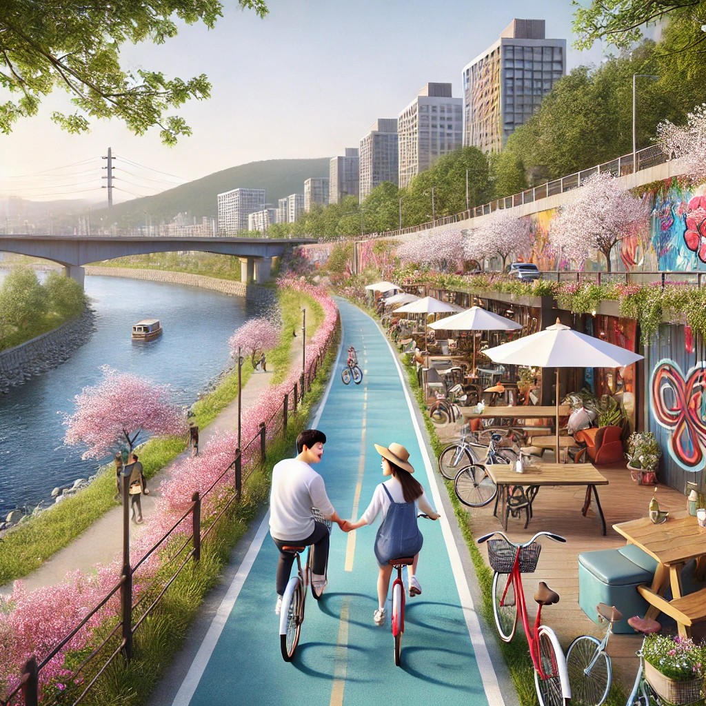 천호동 자전거 거리 데이트 코스 이미지