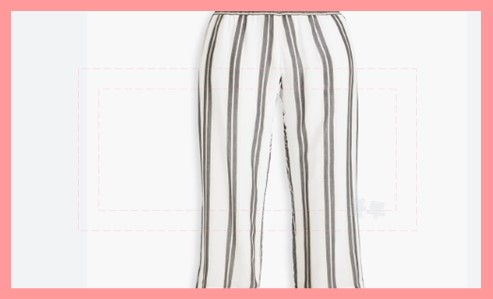 스트라이프 와이드 레그 팬츠 스타일링 팁