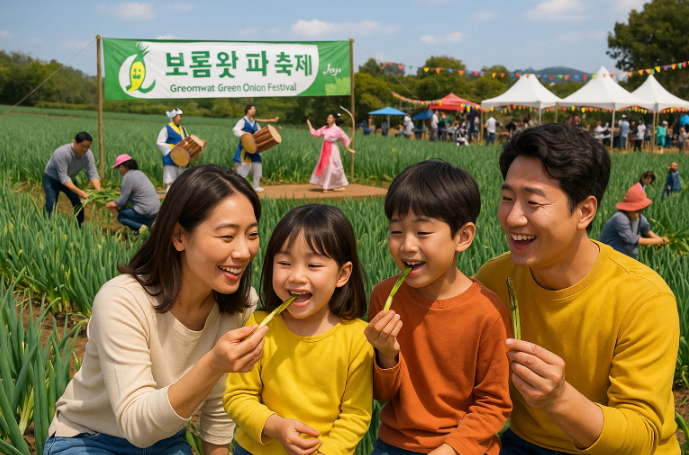 제주 가족여행 대파축제 보롬왓