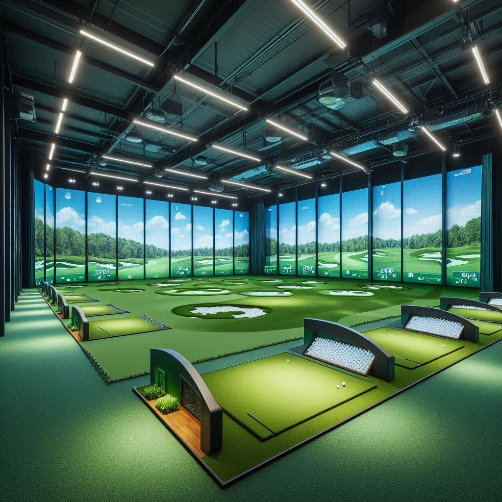 실내골프연습장 배경