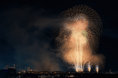 2024 서울 세계 불꽃축제 숨겨진 명당에서 바라보는 불꽃축제 모습 예시 사진