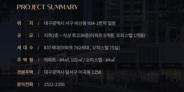 힐스테이트 서대구역 센트럴 사업개요