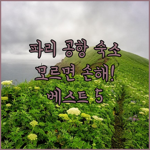 파리 공항 숙소 베스트 5 호텔 위치..