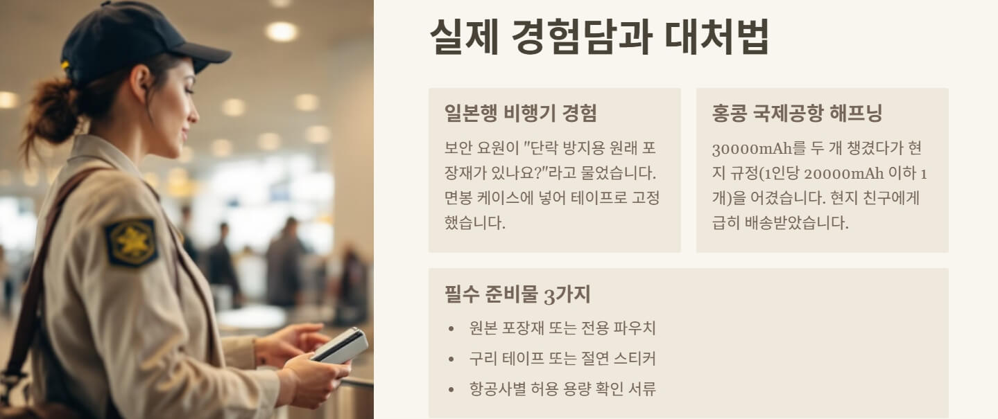 비행기 보조배터리 규정