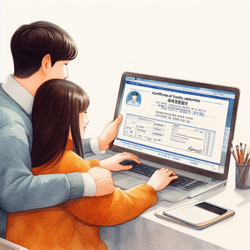가족관계 증명서 인터넷 발급 
