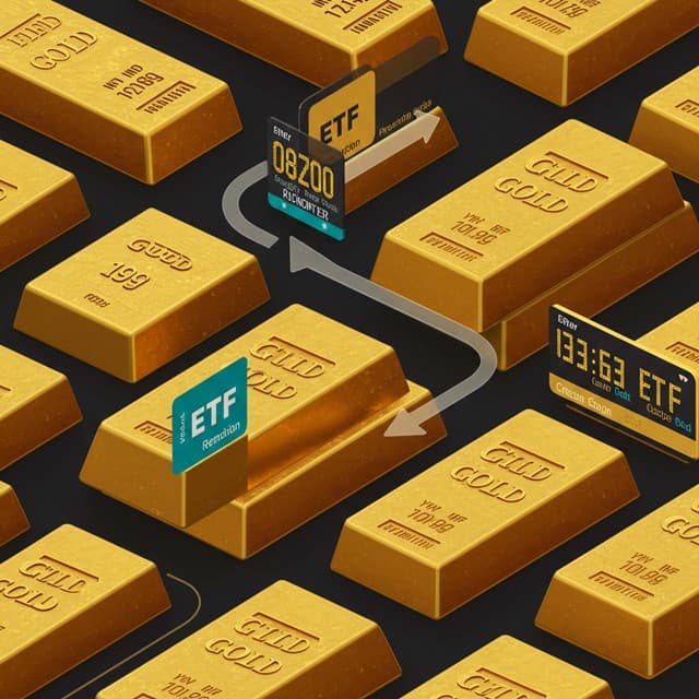실물형 금 ETF 구조를 표현한 대표 이미지