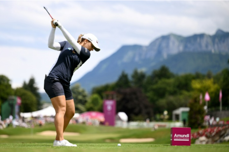 아문디 에비앙 챔피언십 3라운드 단독선수 스테파니 키리아쿠
