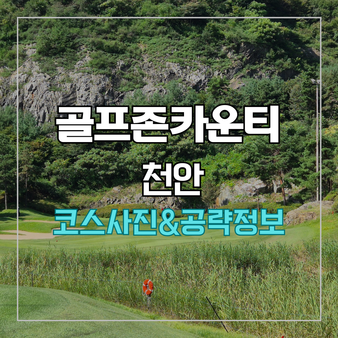 골프존카운티 천안 코스 사진 및 공략 정보