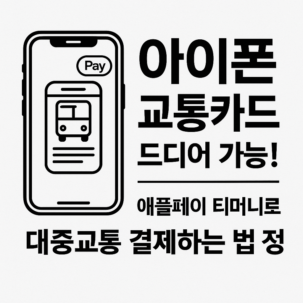 아이폰 교통카드 드디어 가능! 애플페이 티머니로 대중교통 결제하는 법 정리
