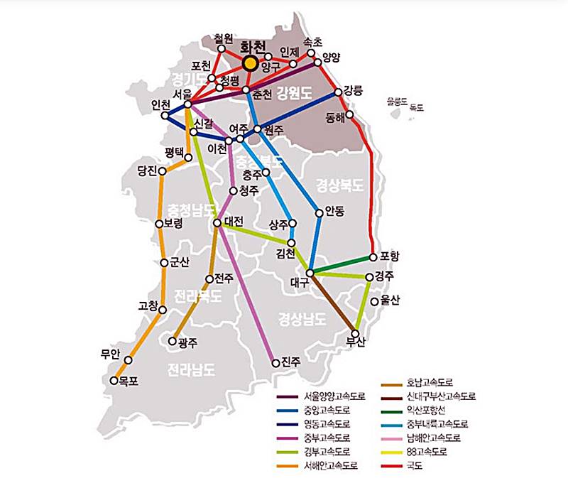 화천-산천어축제-가는길-지도그림