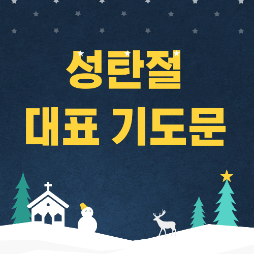 성탄절 대표 기도문 (크리스마스 주일 대표 기도문)