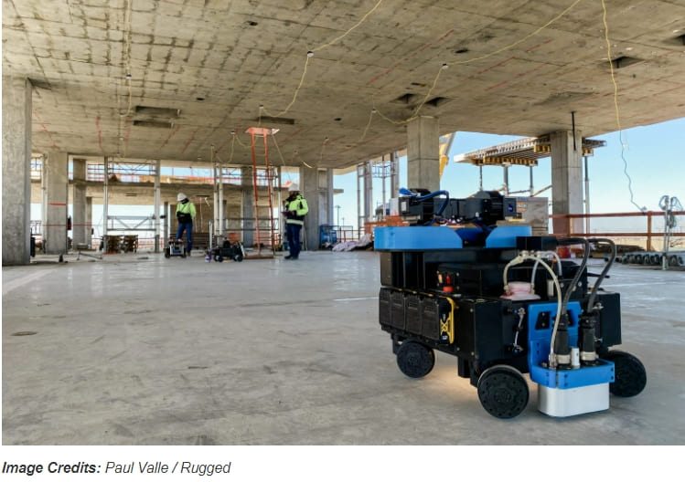 똑똑한 건물 배치 로봇 VIDEO: Rugged&rsquo;s construction layout robots land $9.4M