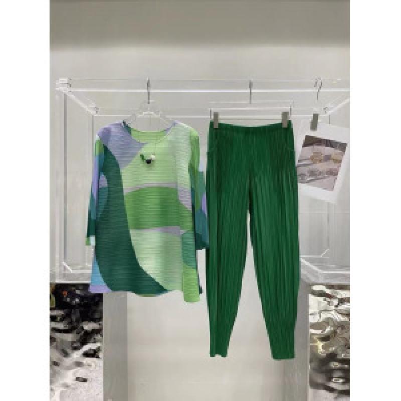 봄 여름 미야케 플리츠 투피스 세트 원피스 엄마 선물