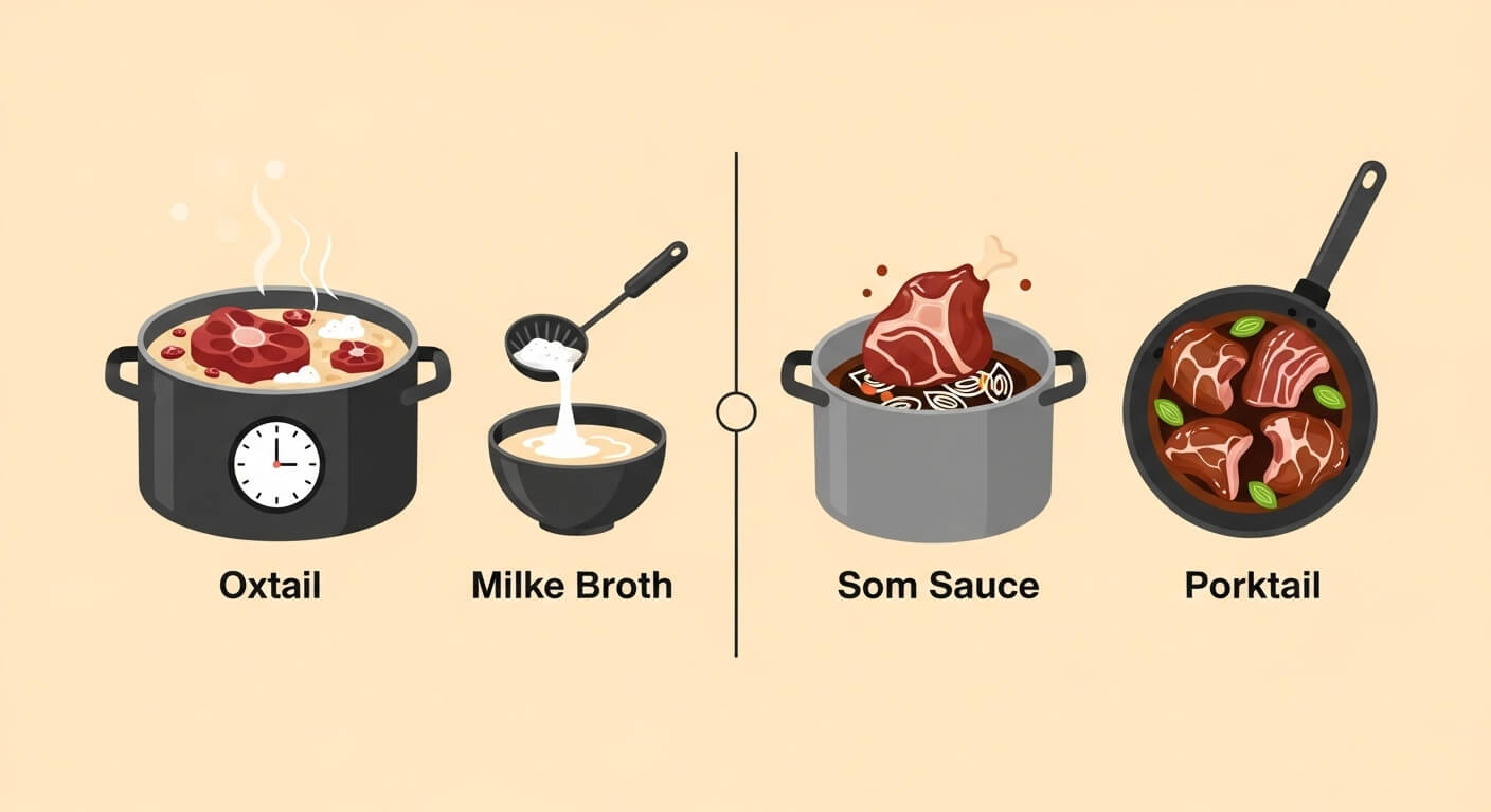 조리법 비교: 시간과 방법의 차이