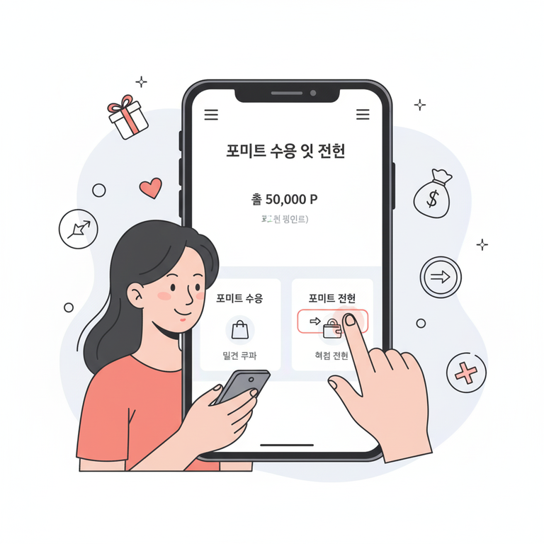 포인트 사용 또는 이전