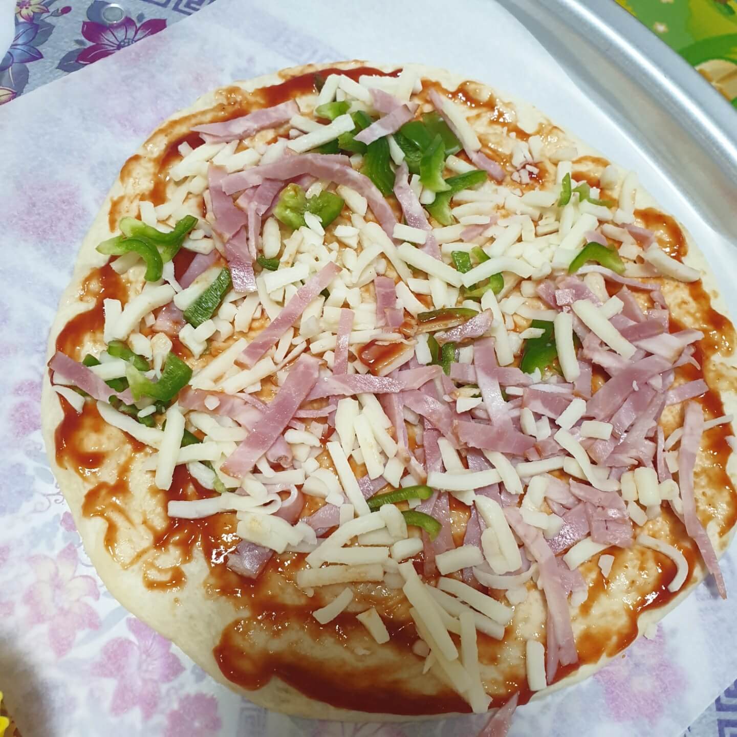 또띠아_피자만들기