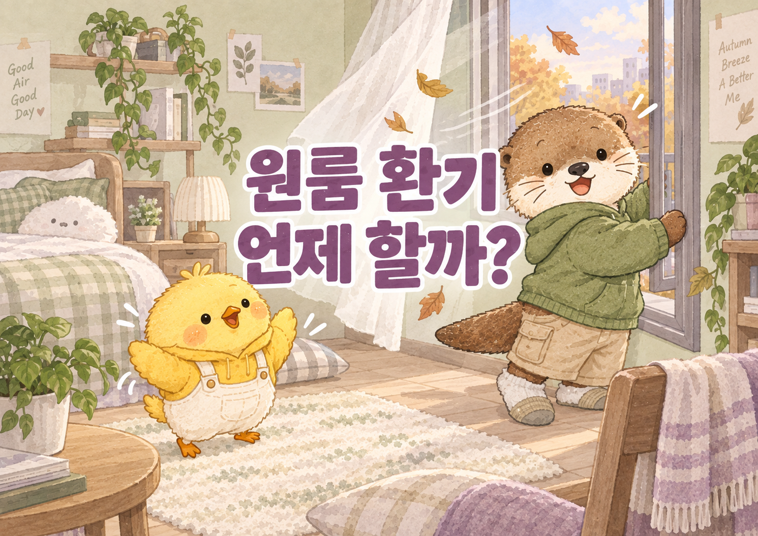 환절기 원룸 환기를 언제 해야 하는지 정리한 글