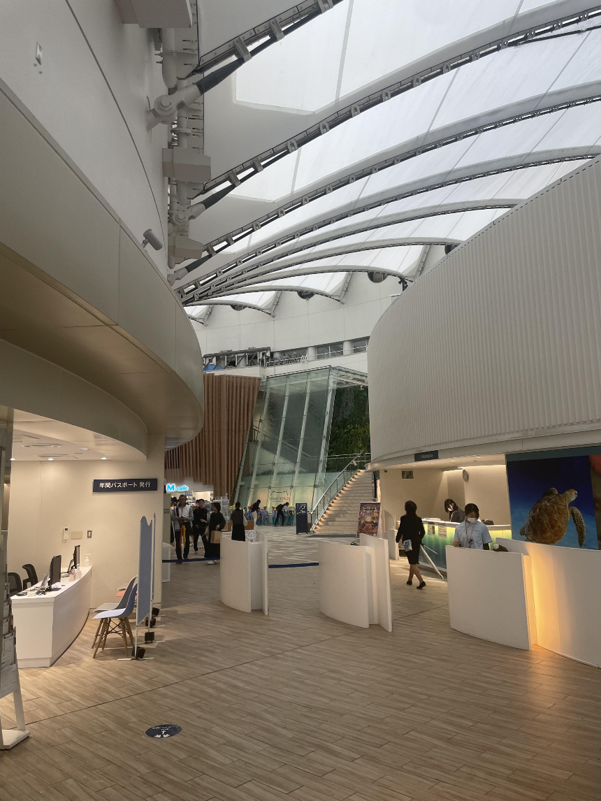 마린월드 우미노나카미치 실내출입구