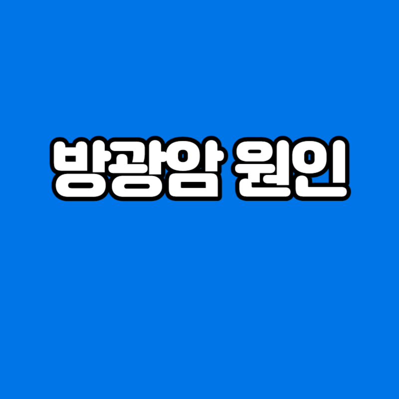 방광암 원인