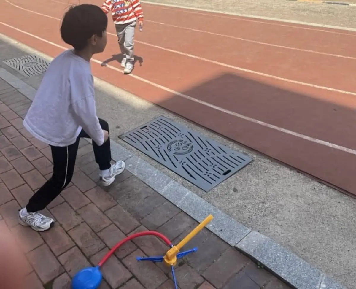 초등과학놀이 에어로켓날리기