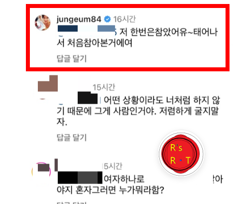 황정음_인스타_댓글_사진출처_황정음_인스타그램_캡쳐