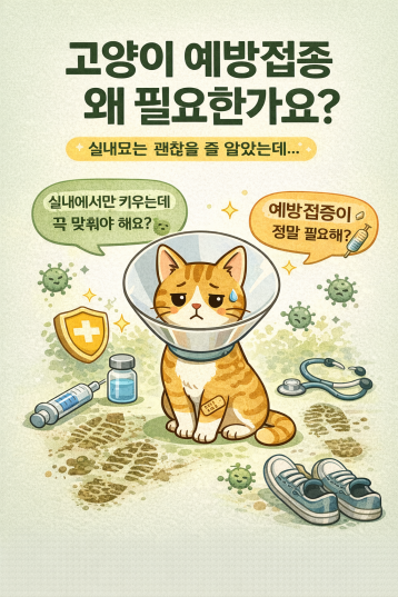 실내묘도 아플 수 있어요. 백신이 지켜주는 고양이 건강, 초보집사 팁