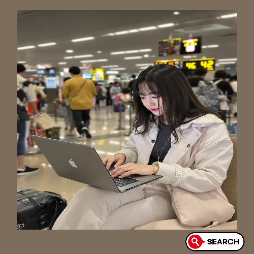 공항에서_잔여석을_찾는_체크인치킨_여성