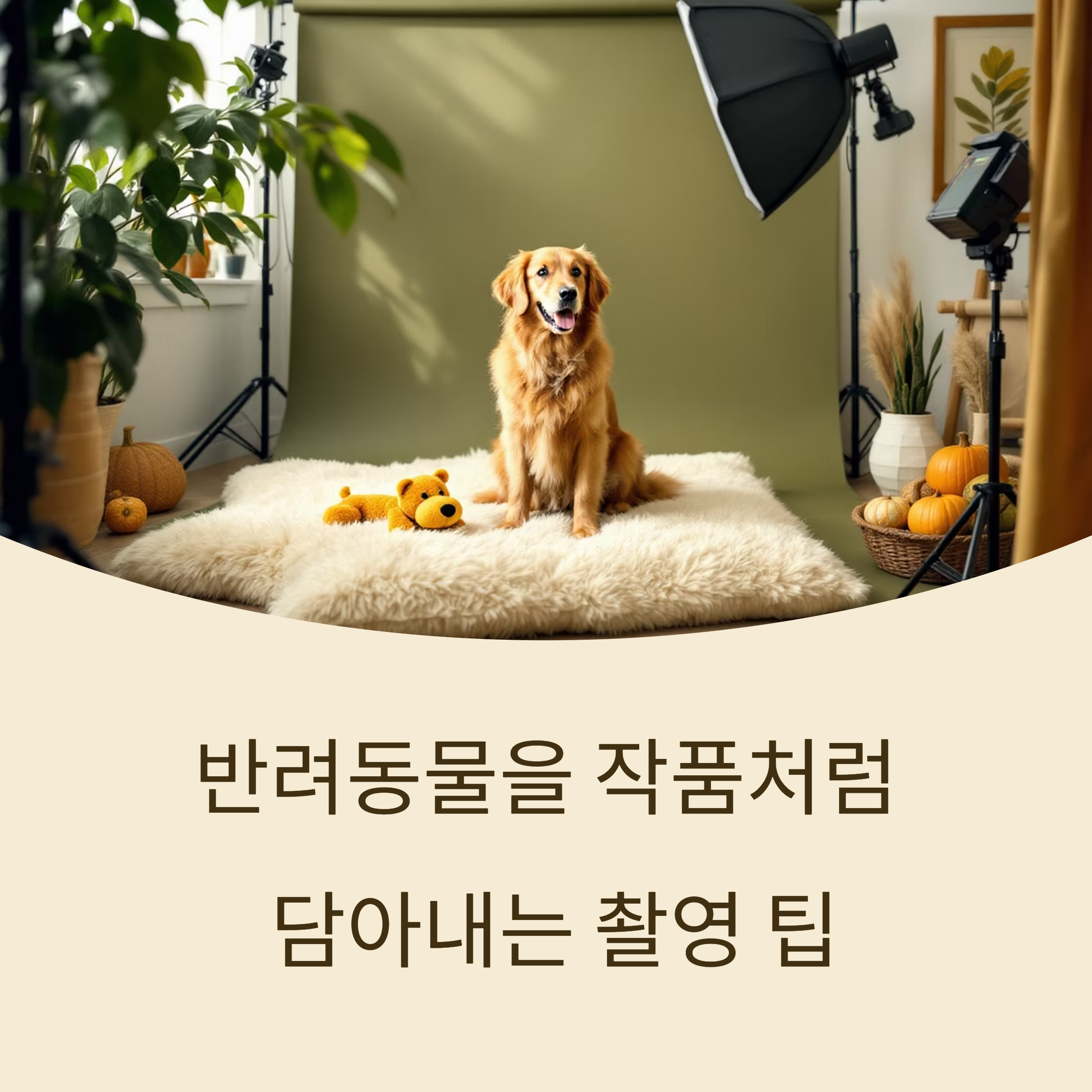 반려동물을 작품처럼 담아내는 촬영 팁