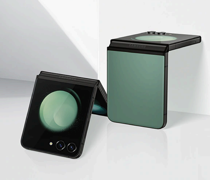 z플립 5 삼성닷컴 전용 색상 그린 색상 사진