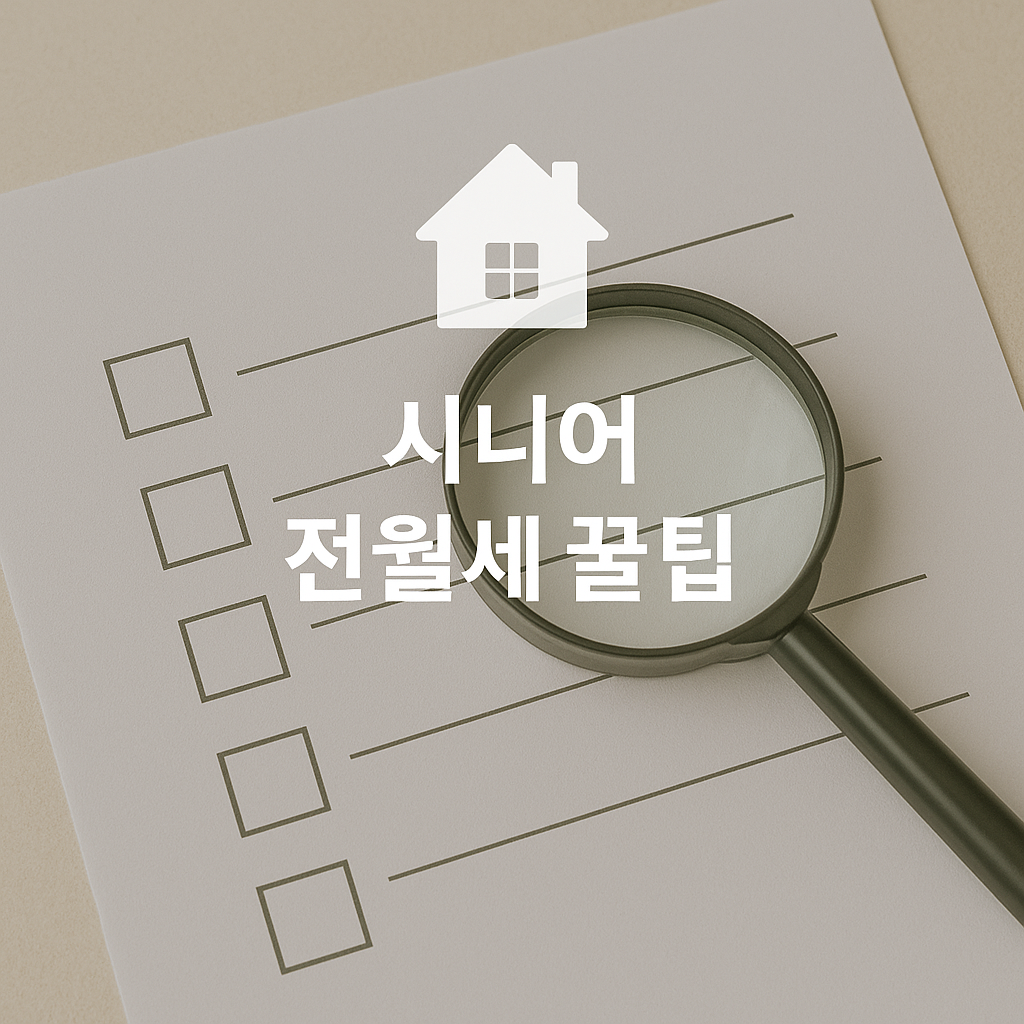 전세&middot;월세 사는 시니어라면 꼭 알아야 할 세입자 필수 가이드🏡