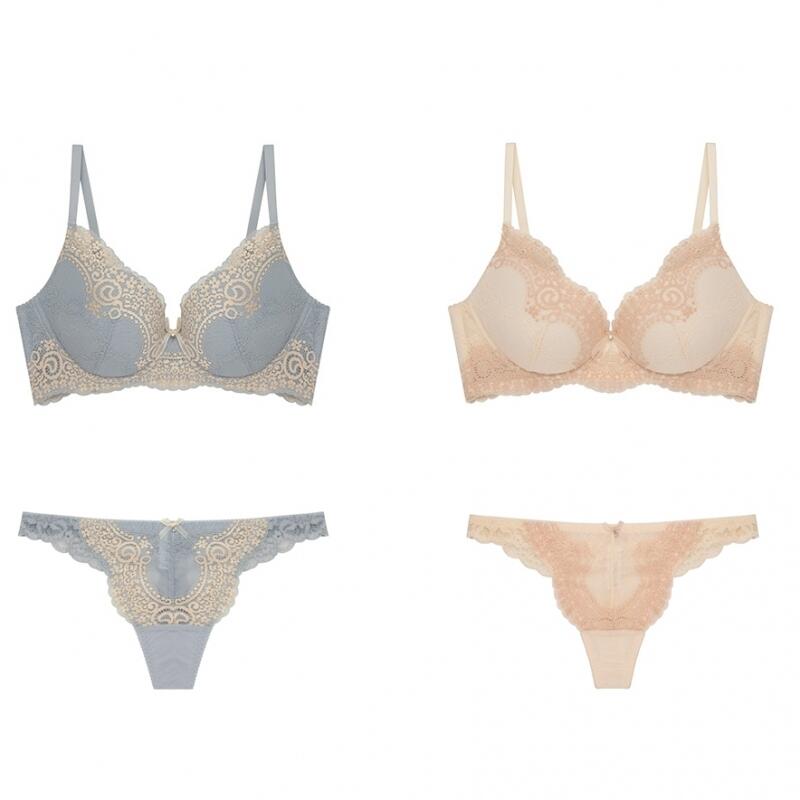 EBLIN SS시즌 에블린 투톤 컴포트브라 티팬티 속옷세트 WE 306025 EBBRB3825M