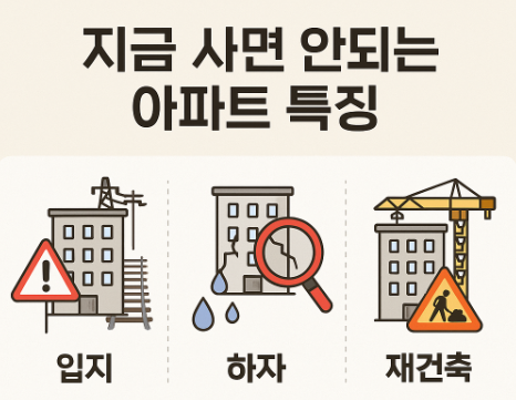 지금 사면 안되는 아파트 특징
