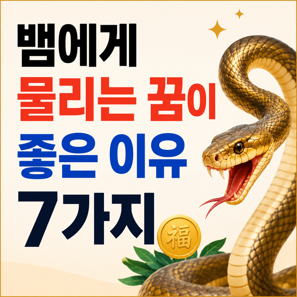 뱀에게 물리는 꿈