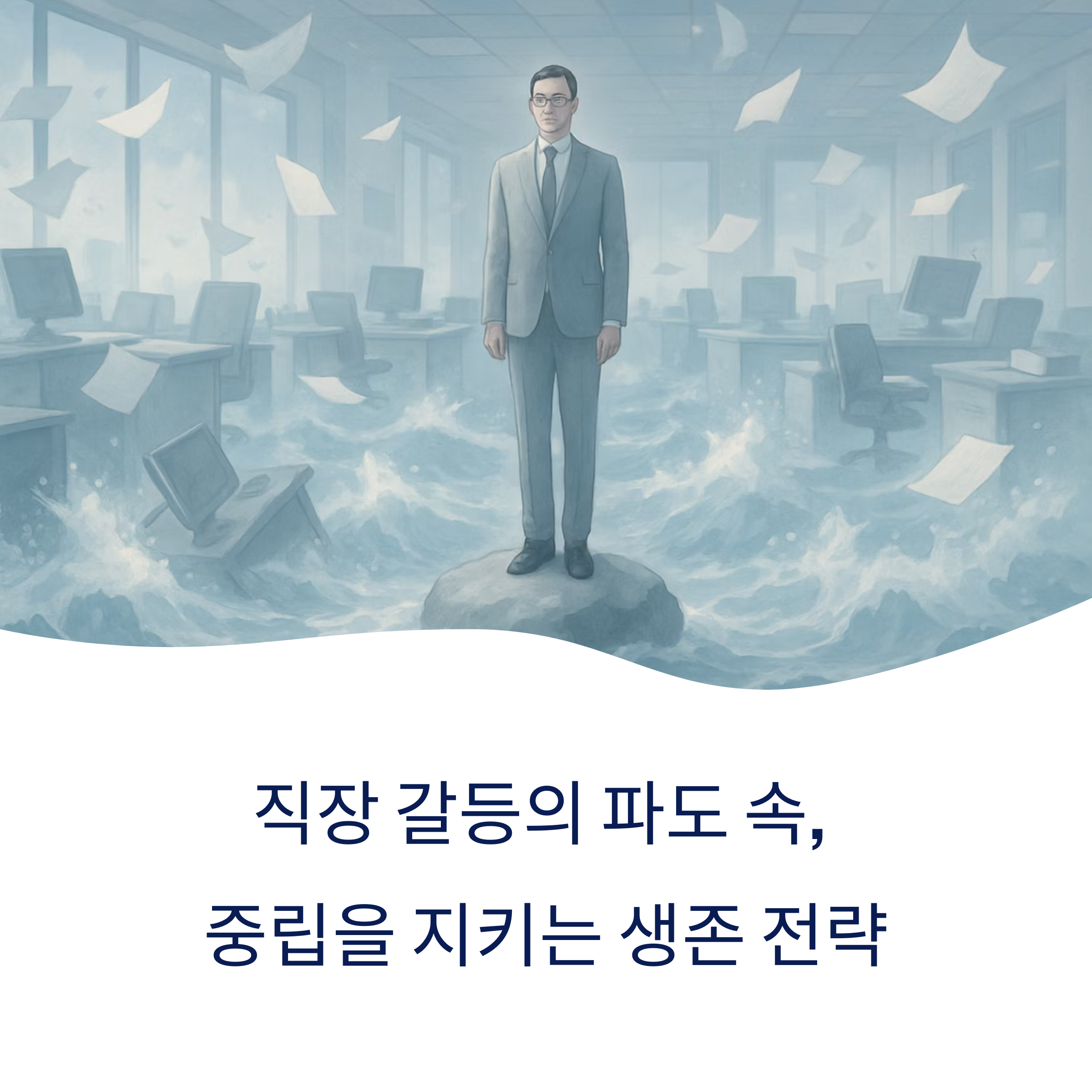 직장 갈등의 파도 속, 중립을 지키는 생존 전략