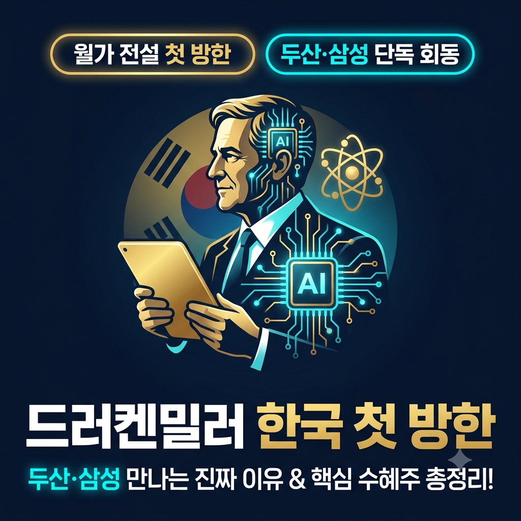 드러켄밀러 한국 방한 수혜주는?