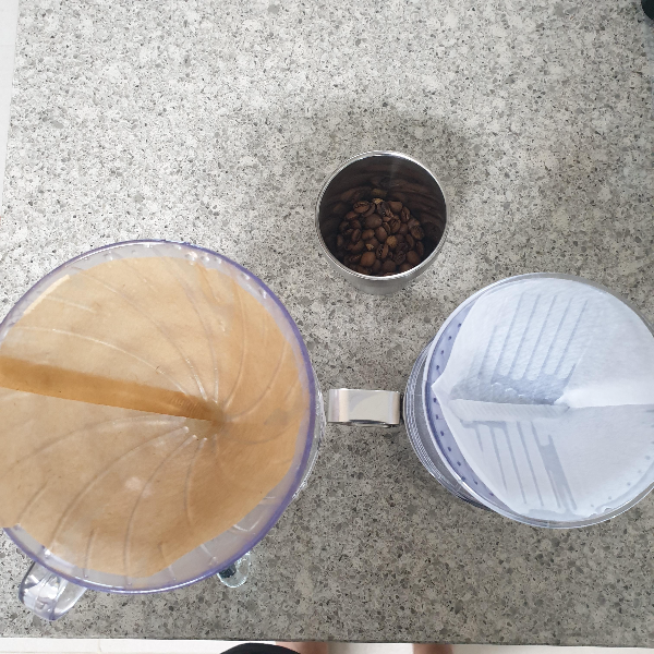 준 사이먼 듀얼 챔버 커피 레시피 드리퍼 2개로 따라하기_린싱