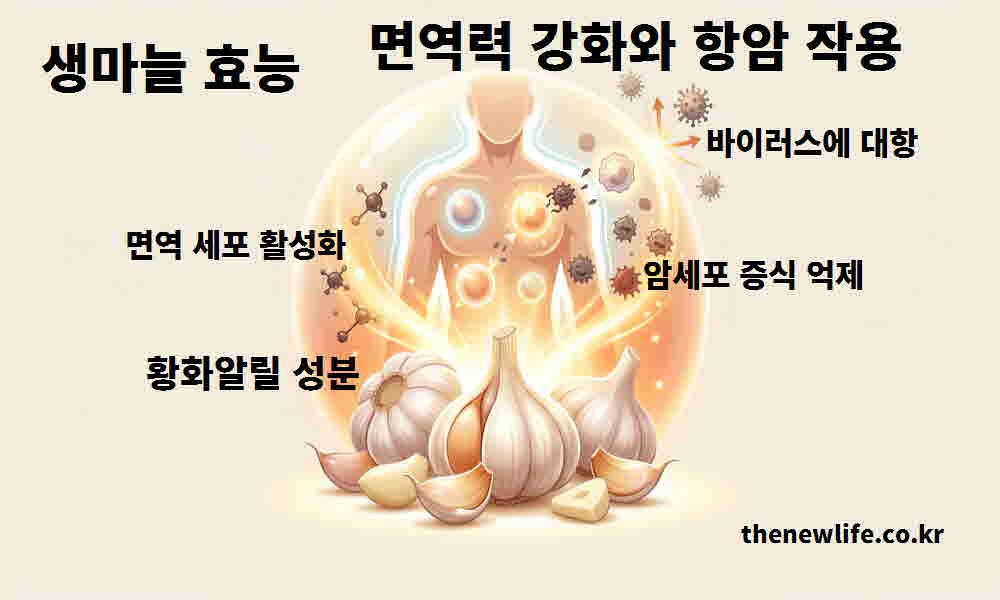 생마늘 효능 면역력 강화 항암 작용