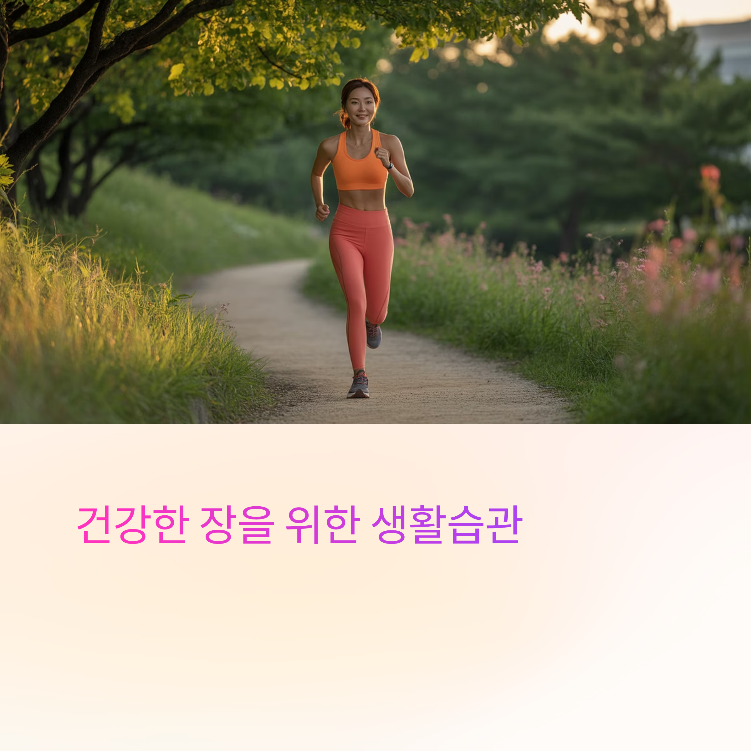 건강한 장을위한 습관