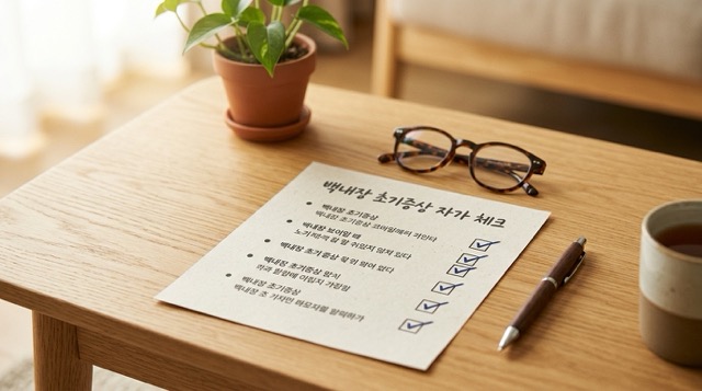 백내장 초기증상 자가 체크