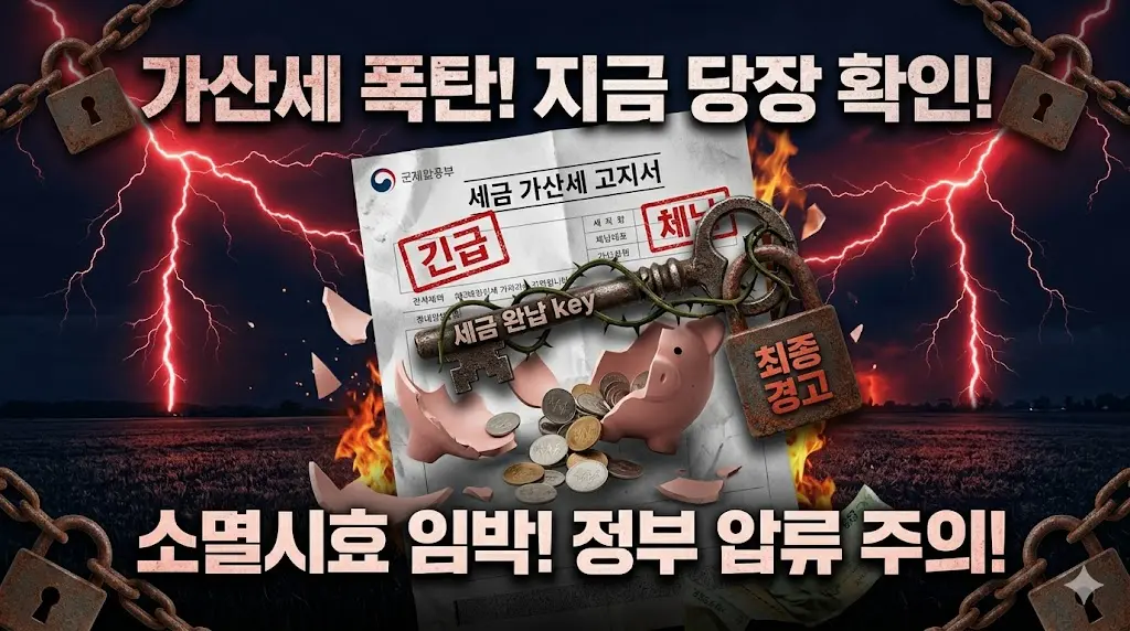 종합소득세 무신고 가산세 압류 출국금지 불이익 경고이미지