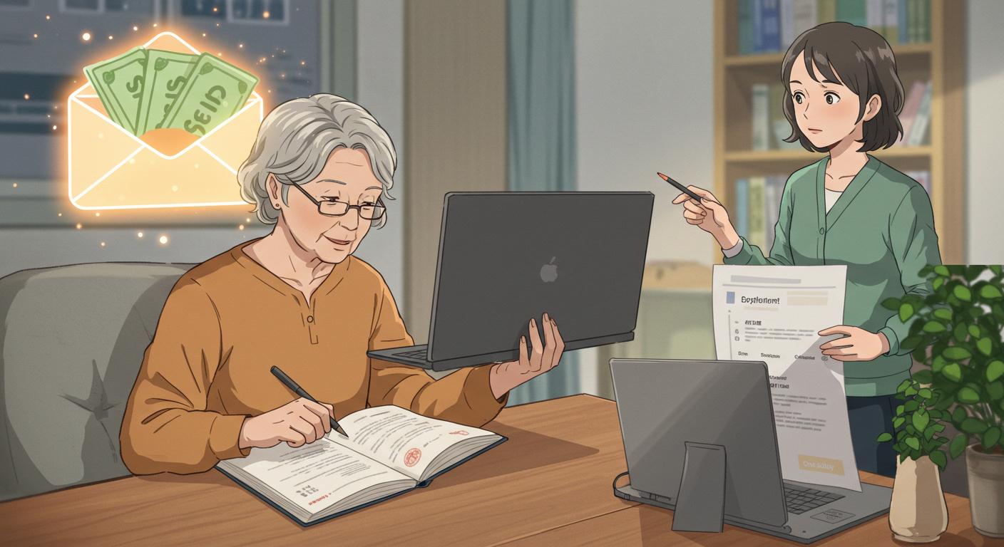 수당과 훈련 지원을 동시에 받는 모습