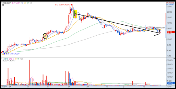 넥슨지티 주가 흐름