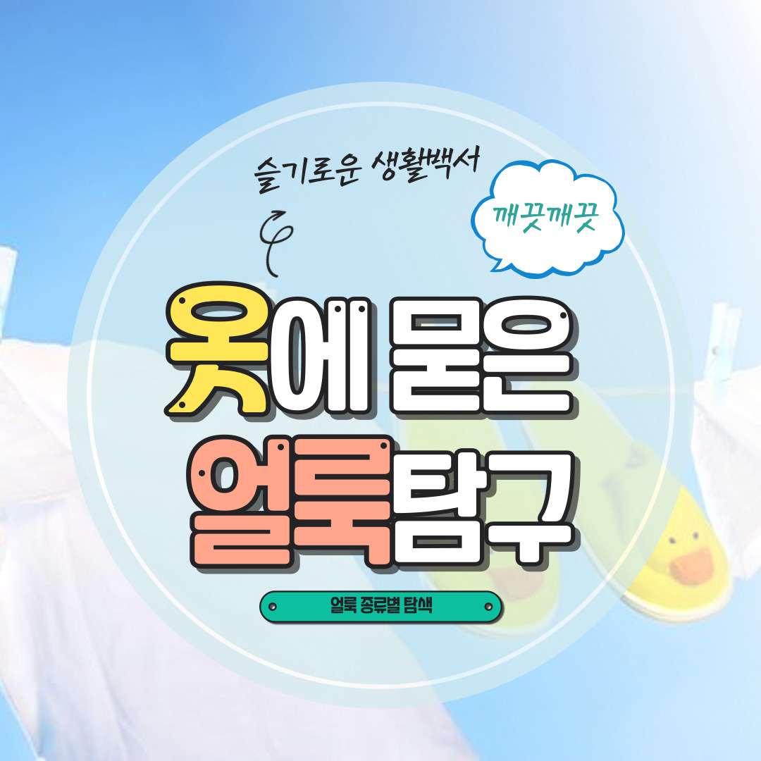 옷에 묻은 얼룩