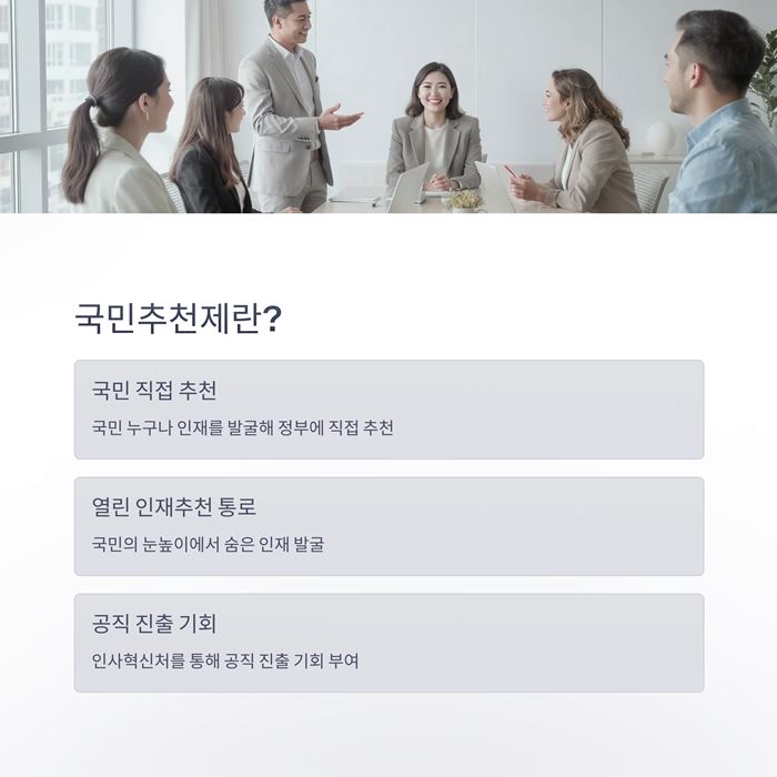 국민추천제란? 추천 방법, 조건, 혜택 요약 이미지