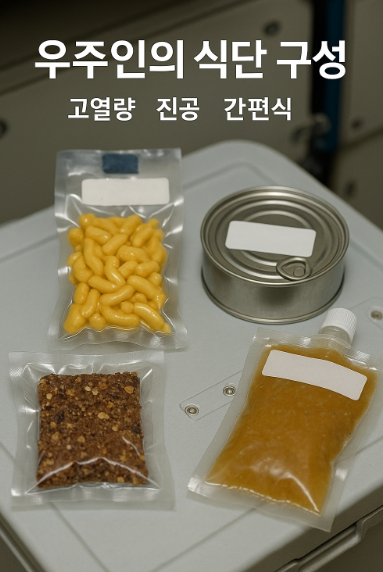우주인의 식단 구성