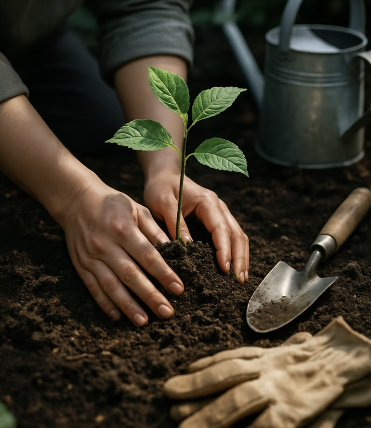 성공적인 첫걸음&amp;#44; 옮겨 심기