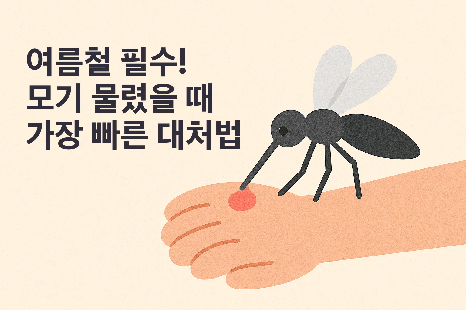 모기 물렸을때 대처법