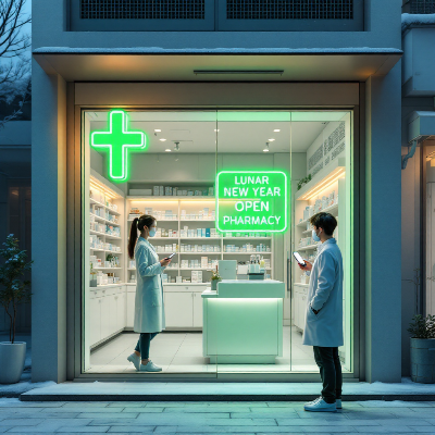 설명절연휴 문여는 약국 이미지