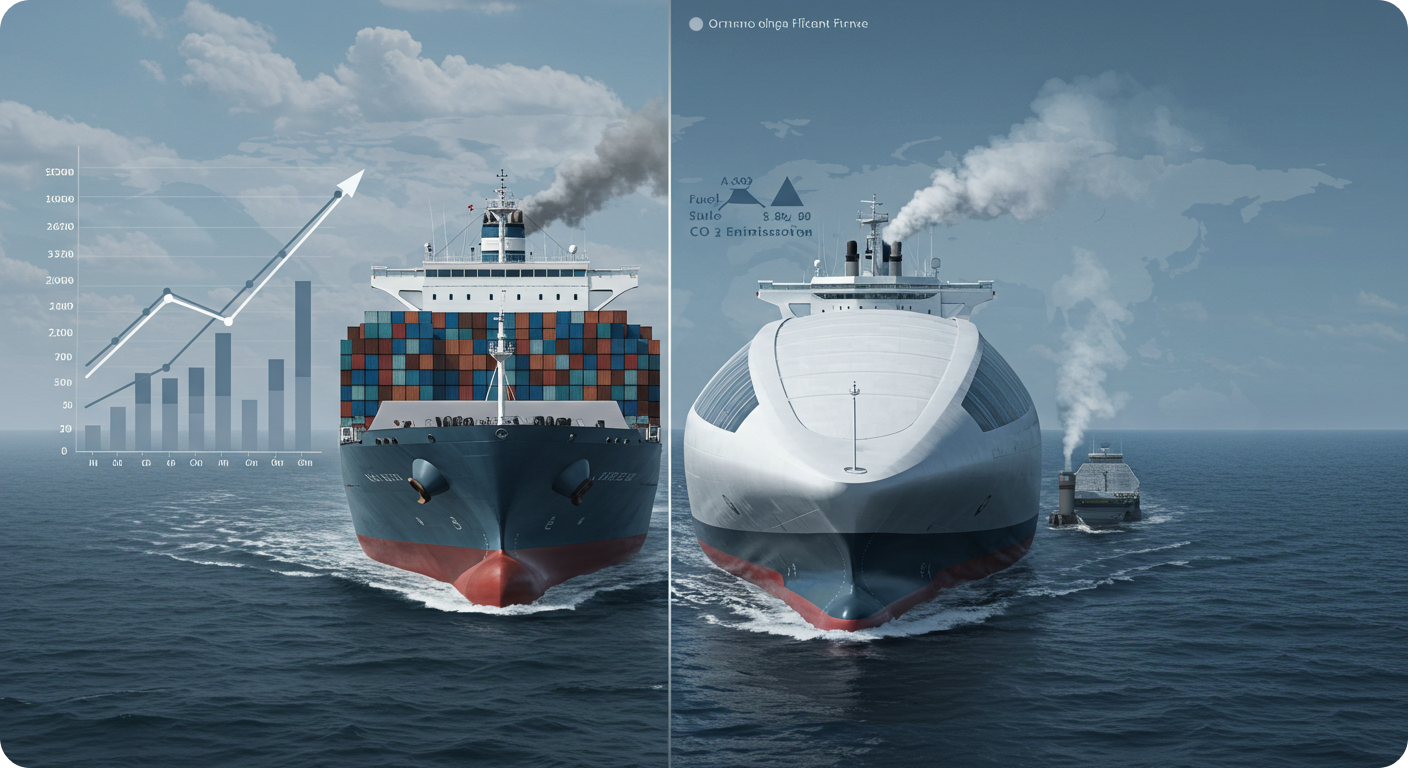 지속 가능한 해운: 선체 형상 개조